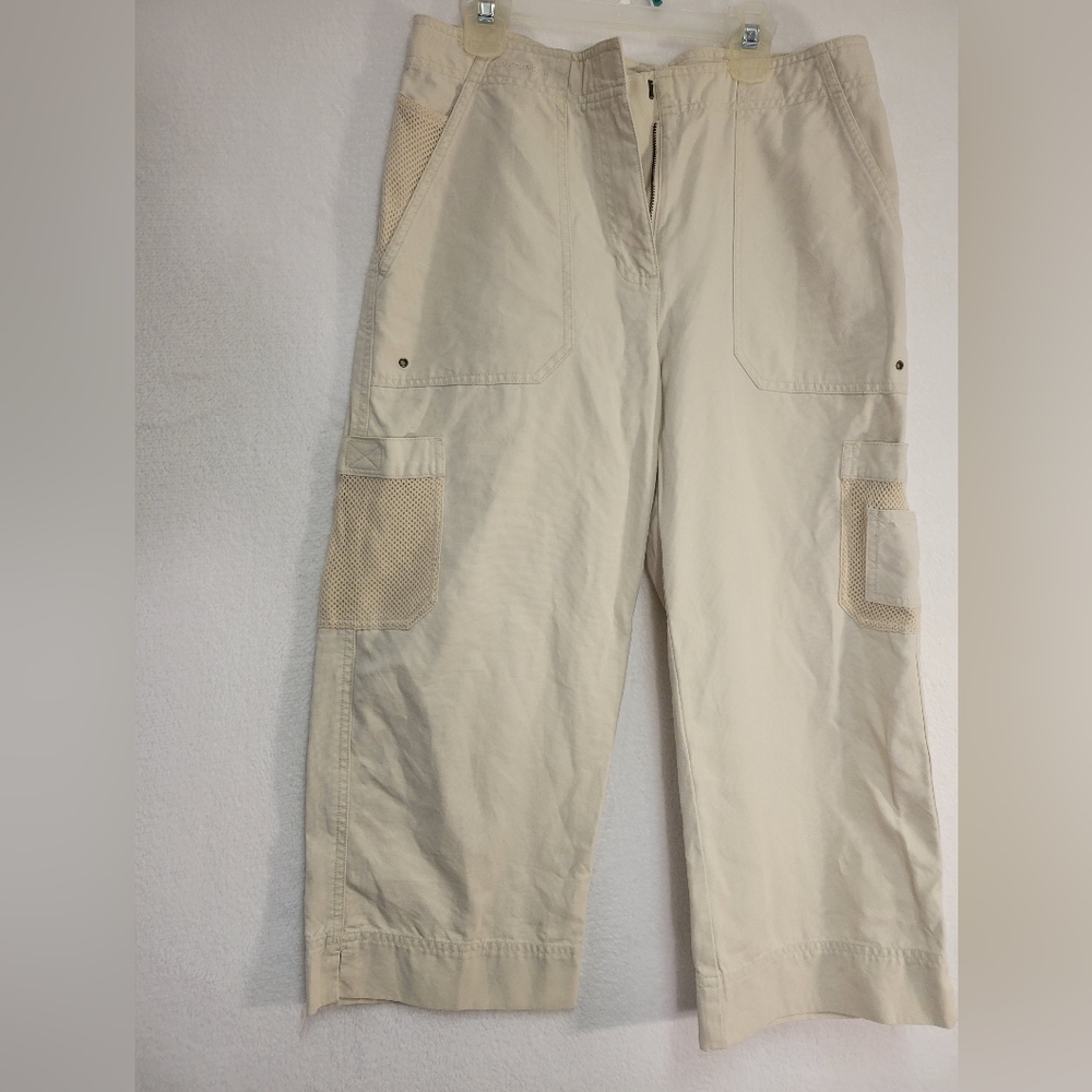 Ralph lauren Cargo pants Tan Safari cropped size 6